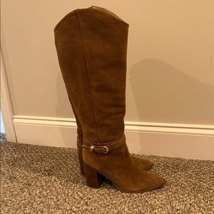 Dolce Vita Tan Suede Heeled Boots